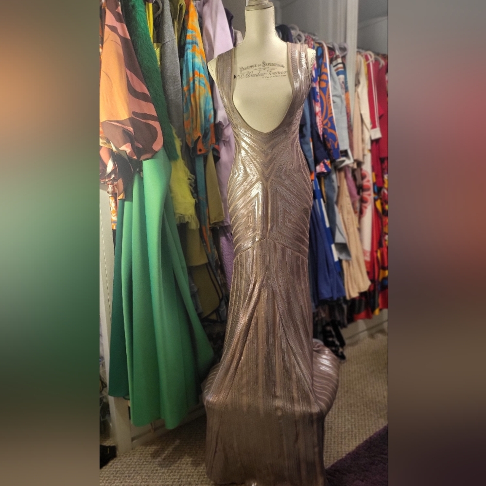 FABULOUS Gray Evening Gown size 6